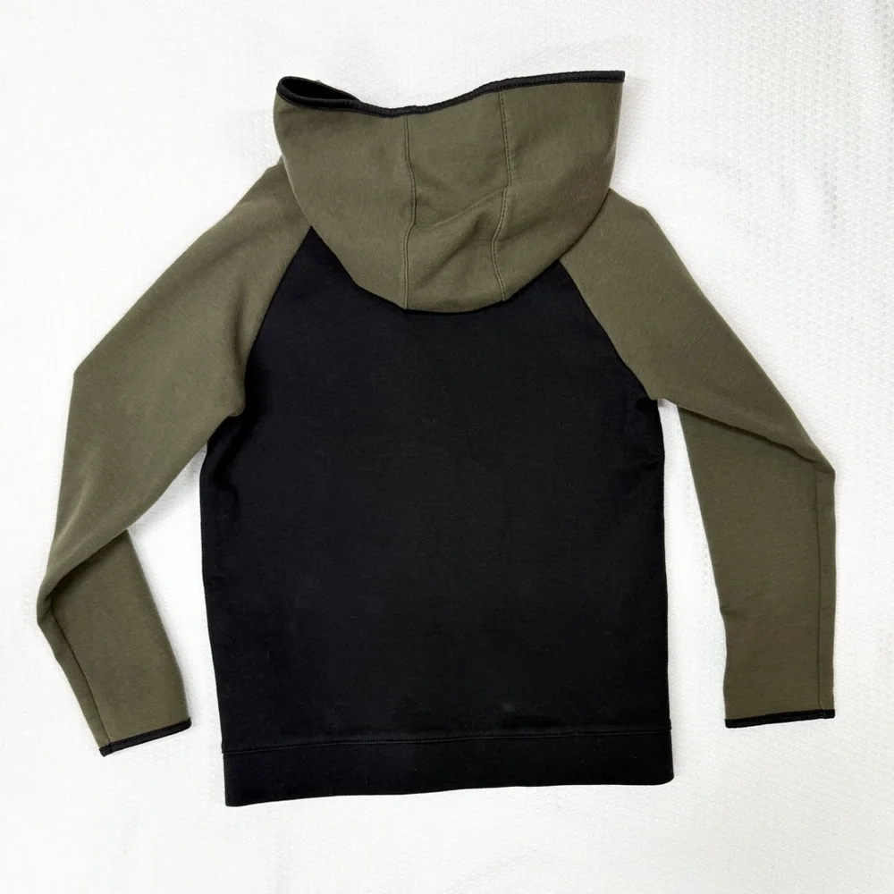 Old Navy Active Camo Green Black Full‎ Zip Hoodie Boys M (8)